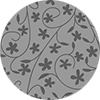 Gray Flowers On Light Gray